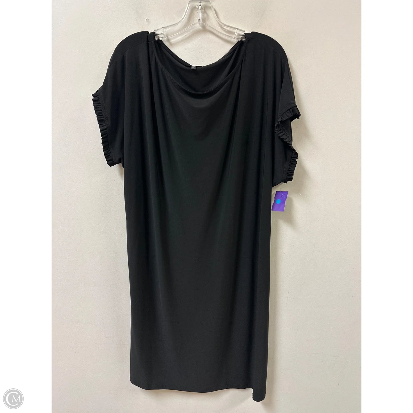 Dress Casual Midi By Nicole Miller In Black, Size: 2x
