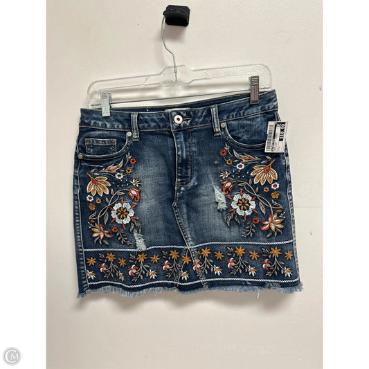 Skirt Mini & Short By Altard State In Blue Denim, Size: 4