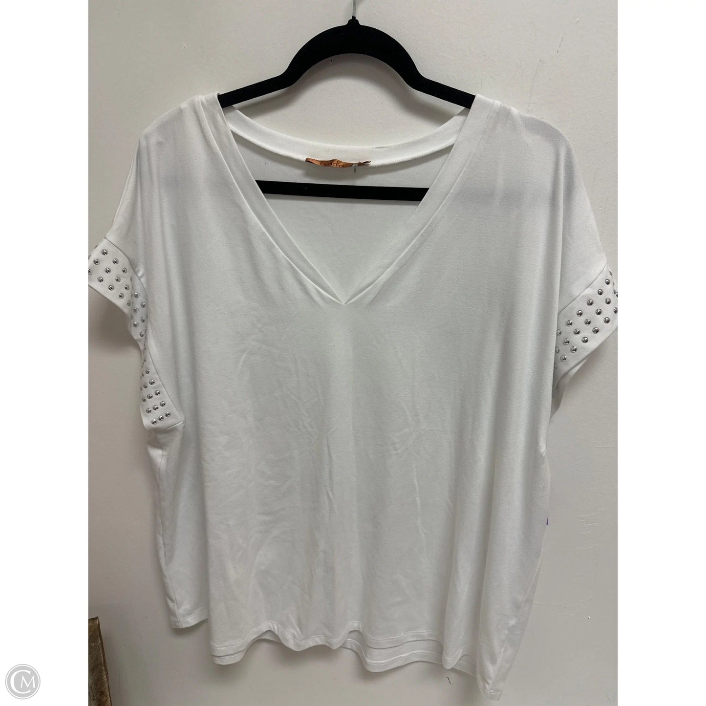 Top Short Sleeve By Belldini In White, Size: Xl