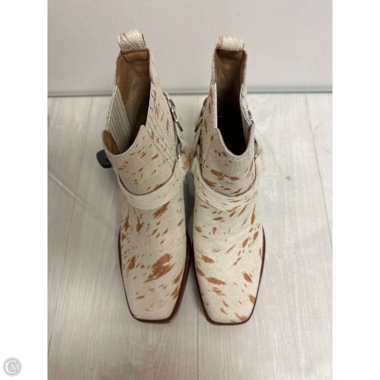 Boots Ankle Heels By Sam Edelman In Animal Print, Size: 6