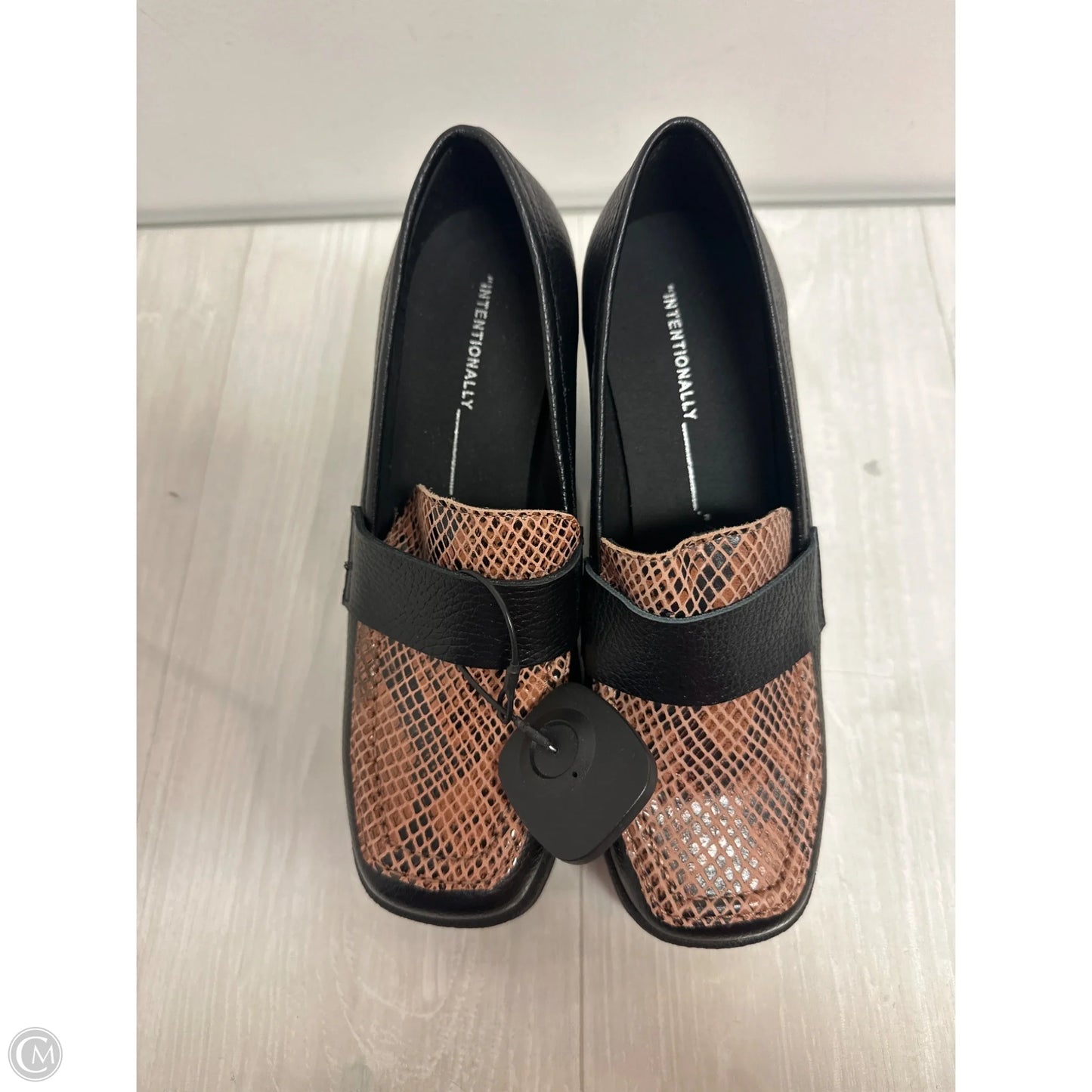 Shoes Heels Block By Cmb In Black & Brown, Size: 5.5