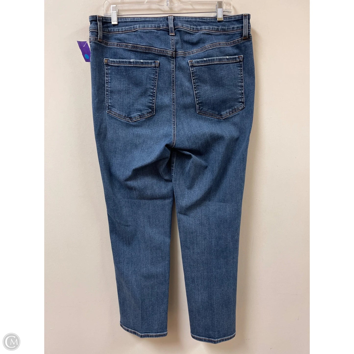 Jeans Straight By Chicos In Blue Denim, Size: 12