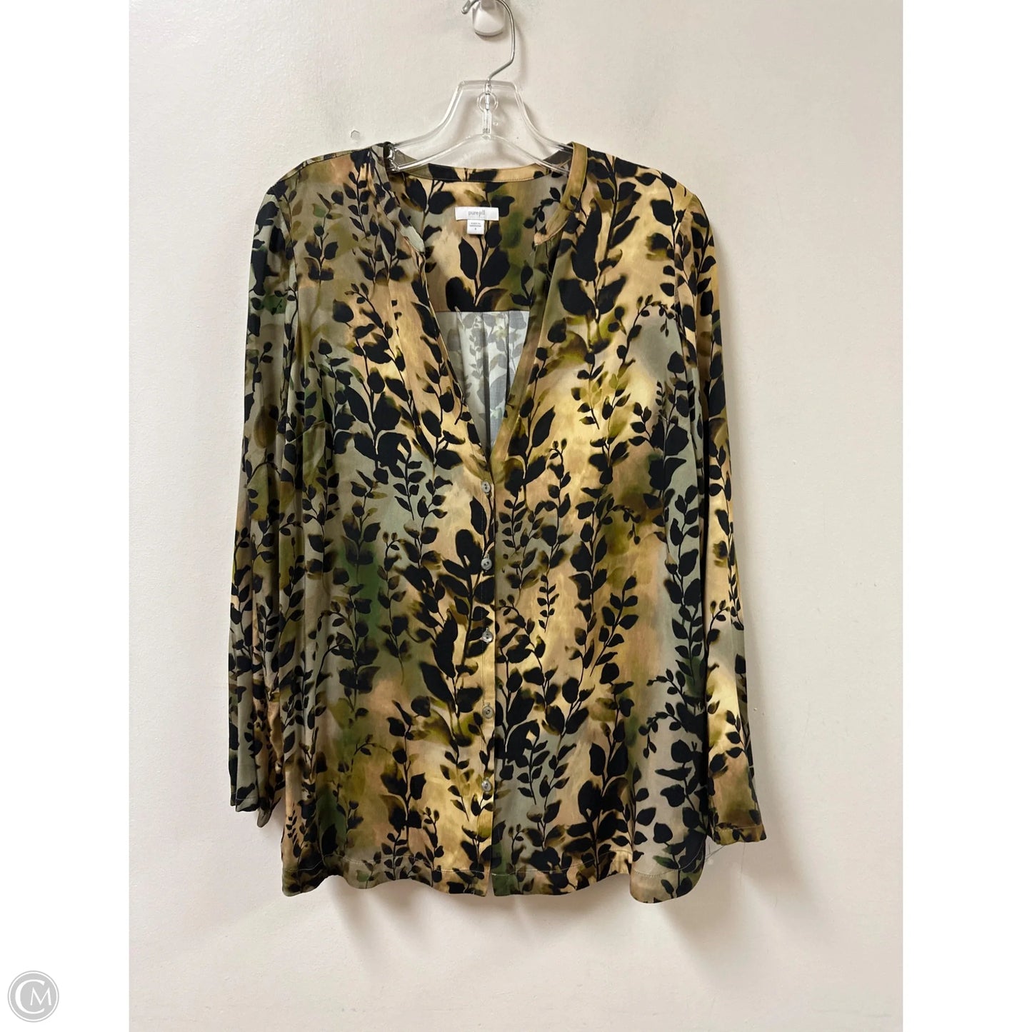 Blouse Long Sleeve By Pure Jill In Green, Size: S