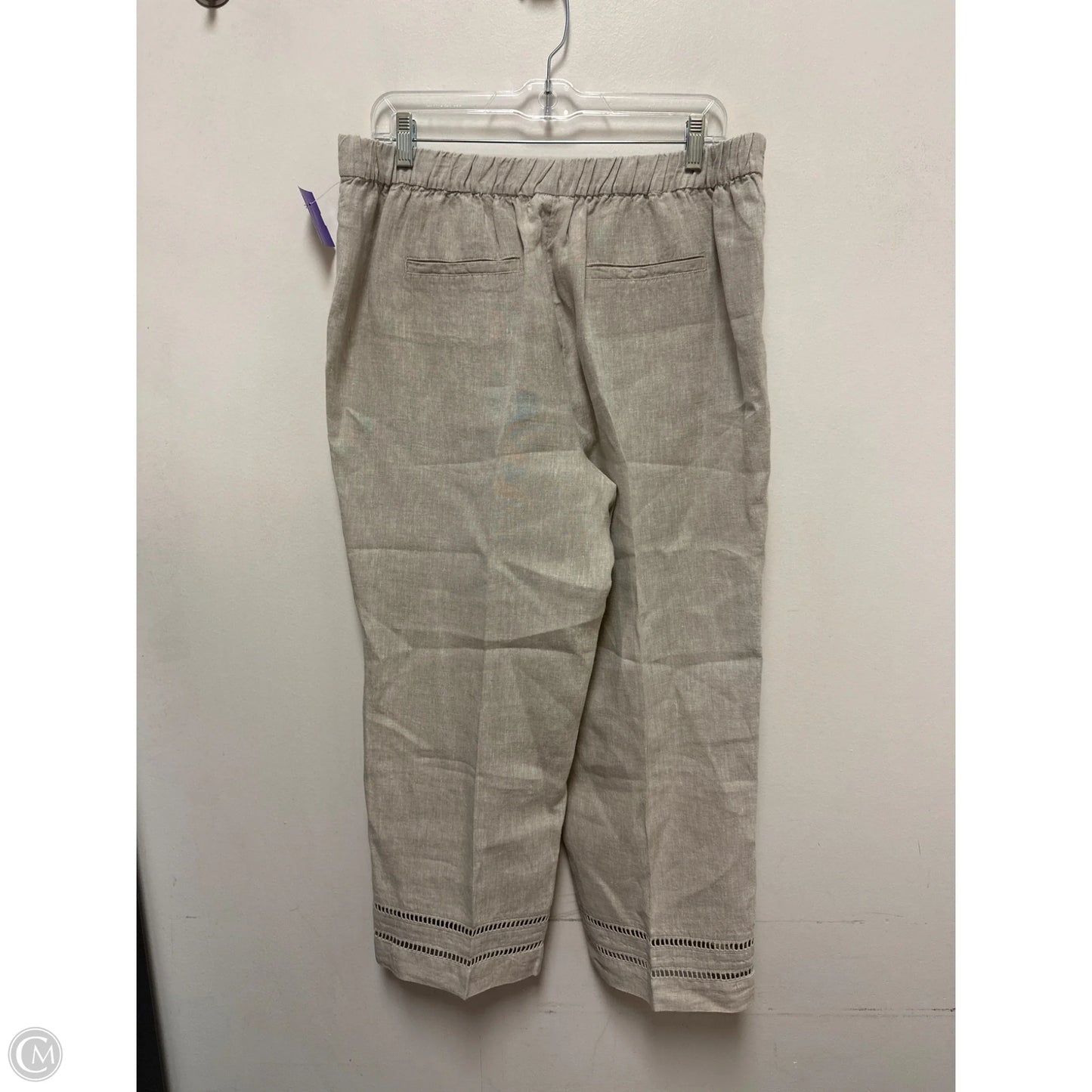 Pants Linen By Chicos In Tan, Size: 10