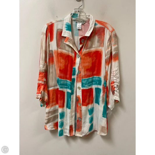 Tunic Long Sleeve By Clothes Mentor In Multi-colored, Size: S