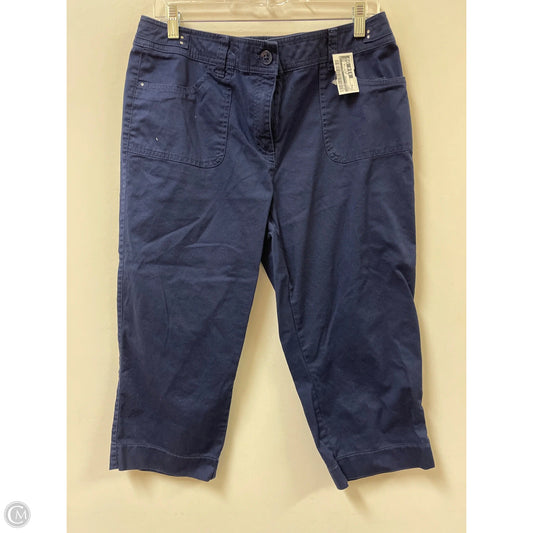 Pants Cropped By Chicos In Navy, Size: 8