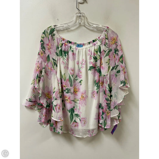 Top Long Sleeve By Cece In Floral Print, Size: M