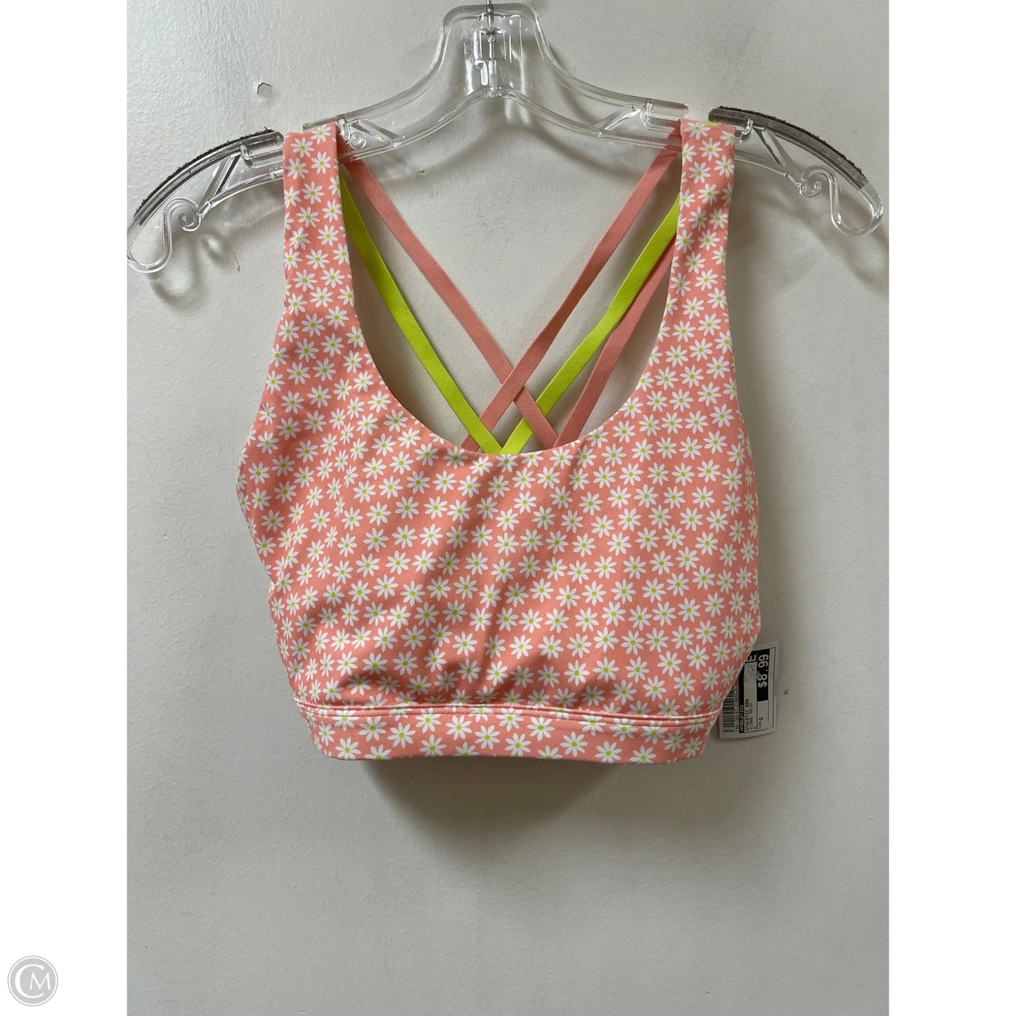 Athletic Bra By Fabletics In Floral Print, Size: S