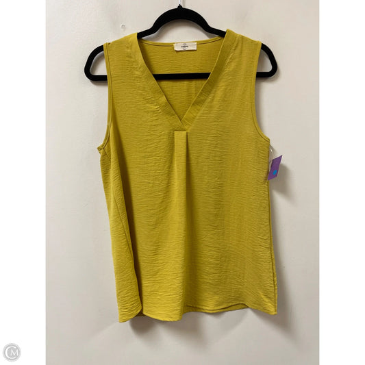 Top Sleeveless By Entro In Yellow, Size: M