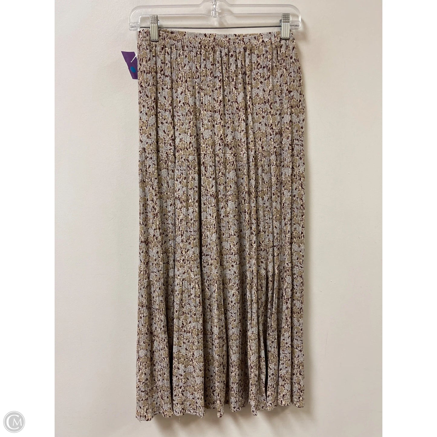 Skirt Midi By Les Amis In Brown & Green, Size: 8