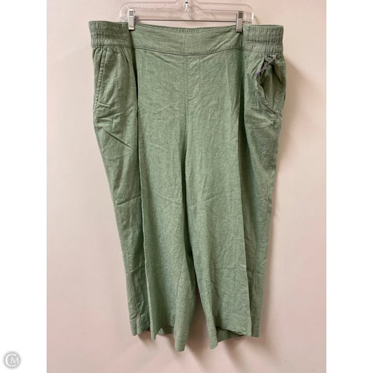 Pants Linen By Lane Bryant In Green, Size: 22