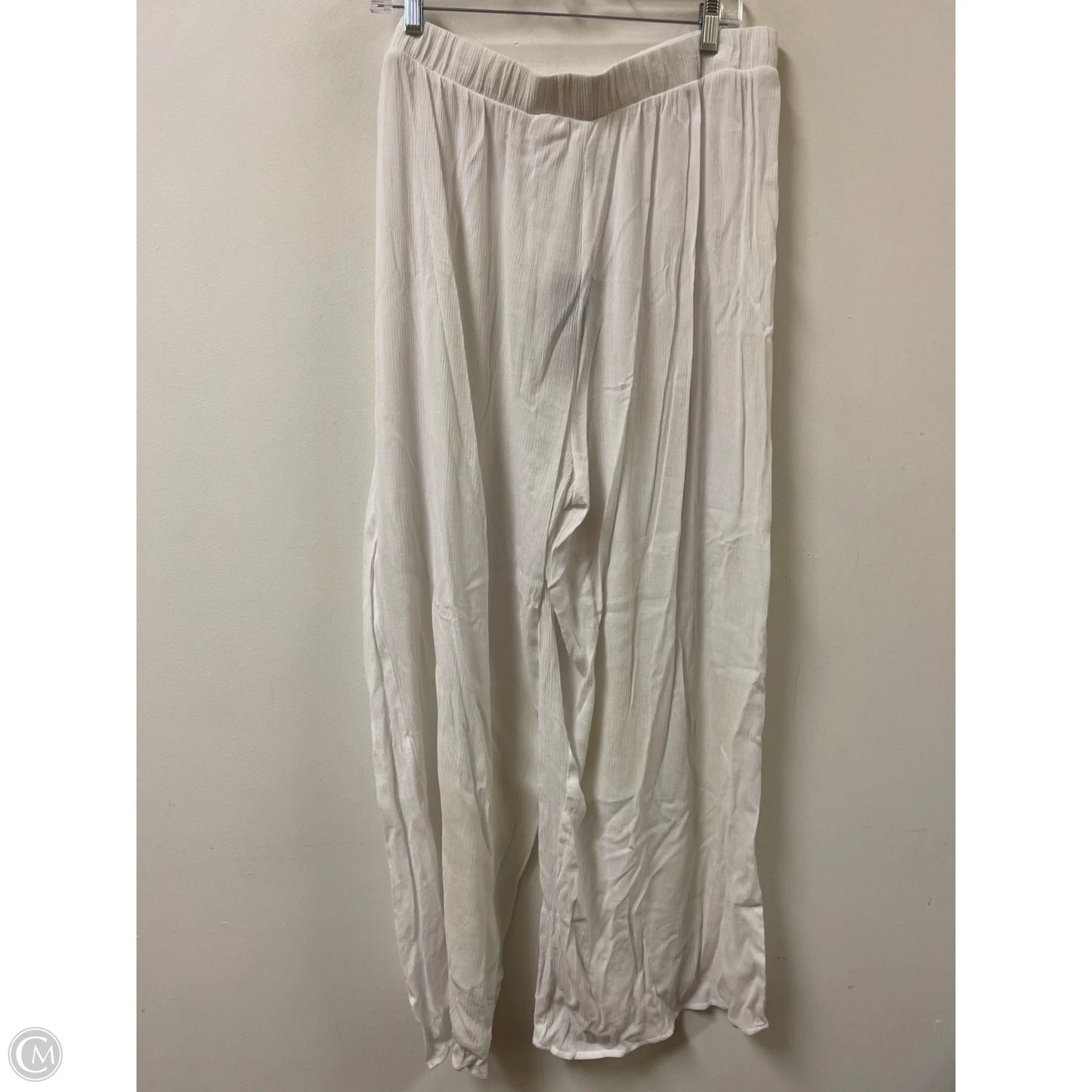 Pants Wide Leg By Serra In White, Size: 16