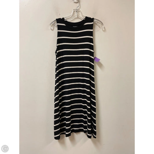 Dress Casual Midi By Time And Tru In Black, Size: M