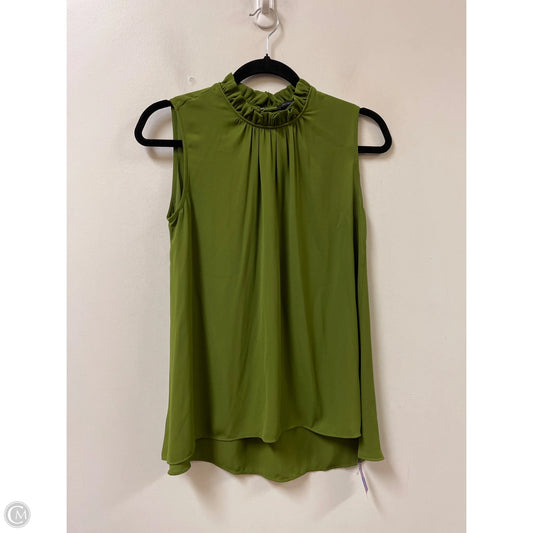 Top Sleeveless By Ann Taylor In Green, Size: Xs