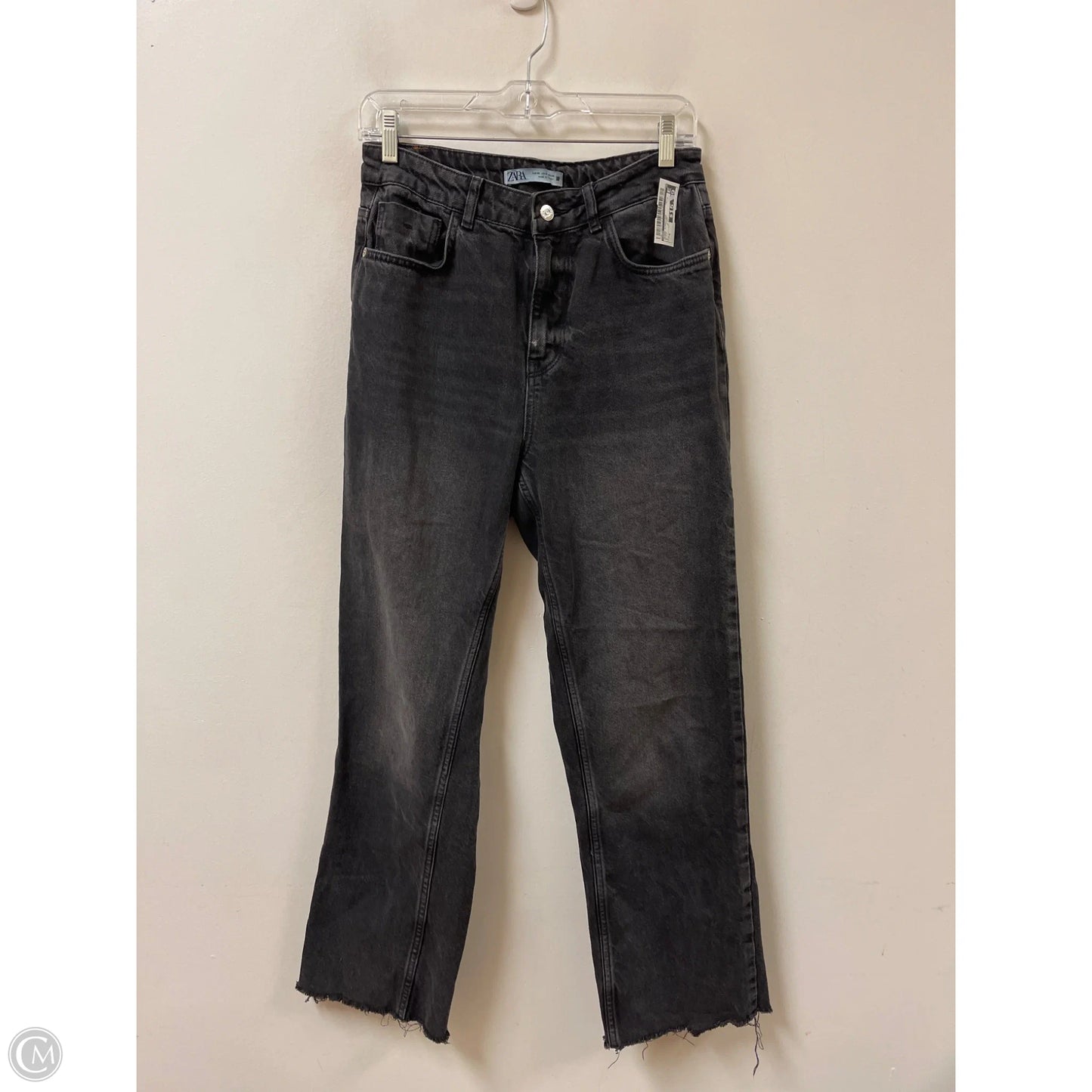 Jeans Straight By Zara In Black, Size: 6