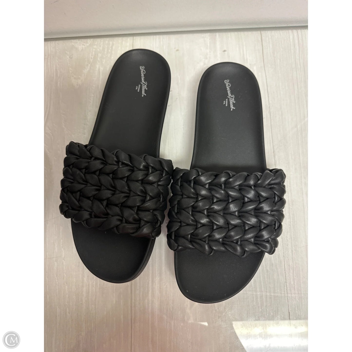 Sandals Flats By Universal Thread In Black, Size: 9.5