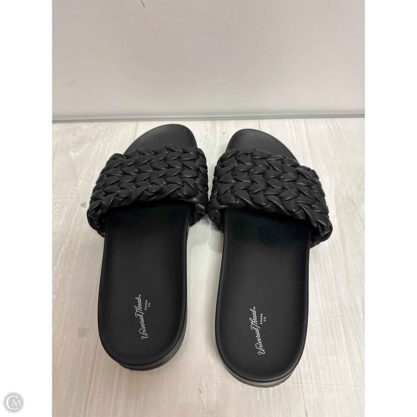 Sandals Flats By Universal Thread In Black, Size: 9.5