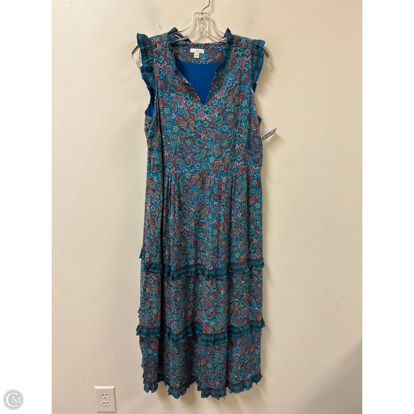 Dress Casual Maxi By J. Jill In Blue, Size: S