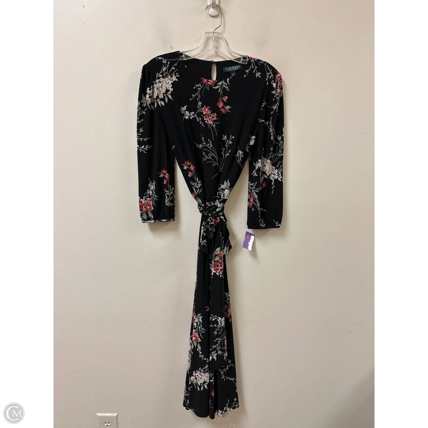 Dress Casual Maxi By Lauren By Ralph Lauren In Black, Size: S