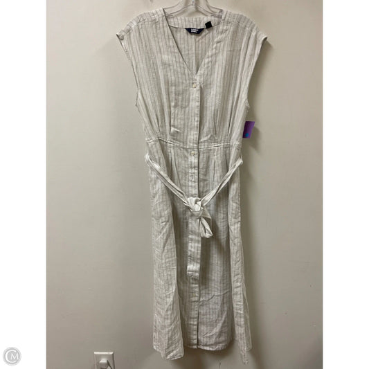 Dress Casual Maxi By Lands End In Cream, Size: S