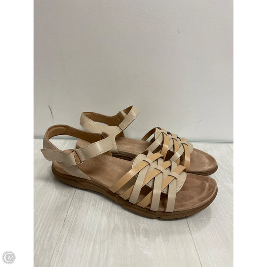 Sandals Flats By Easy Spirit In Tan, Size: 12
