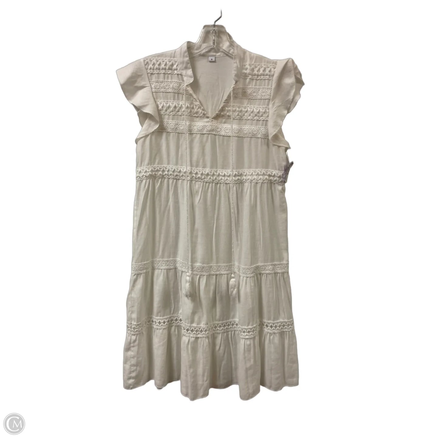 Dress Casual Midi By Clothes Mentor In White, Size: S