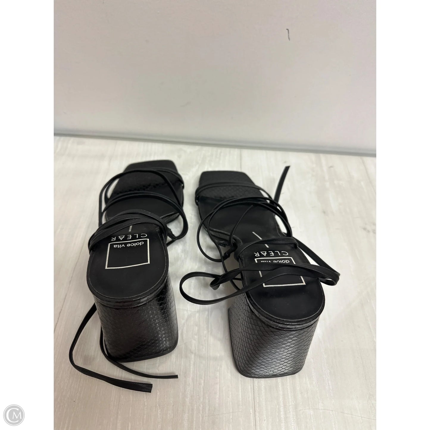 Sandals Heels Block By Dolce Vita In Black, Size: 7.5