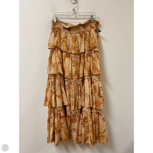 Skirt Maxi By Free People In Orange, Size: 12