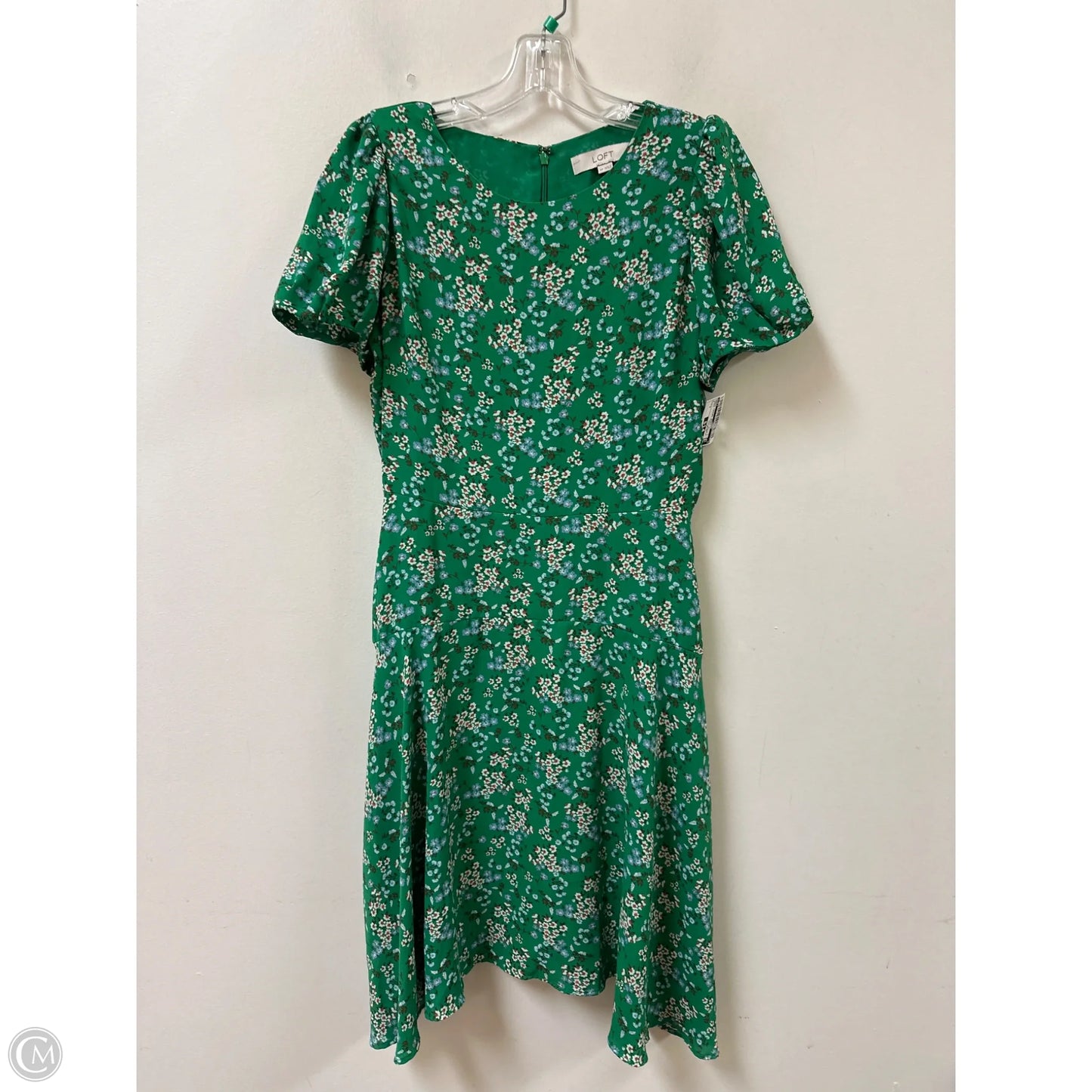 Dress Casual Midi By Loft In Green, Size: S