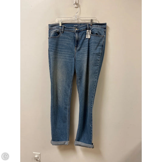 Jeans Straight By Old Navy In Blue Denim, Size: 14