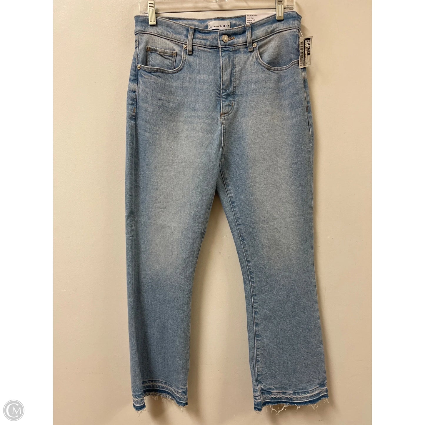 Jeans Straight By Loft In Blue Denim, Size: 6