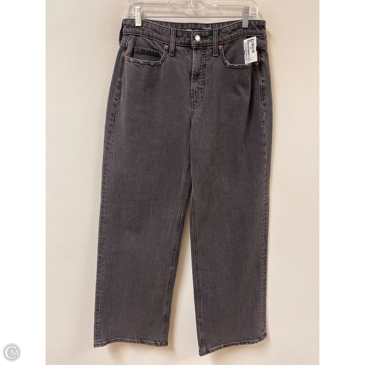 Jeans Boyfriend By Old Navy In Black, Size: 6