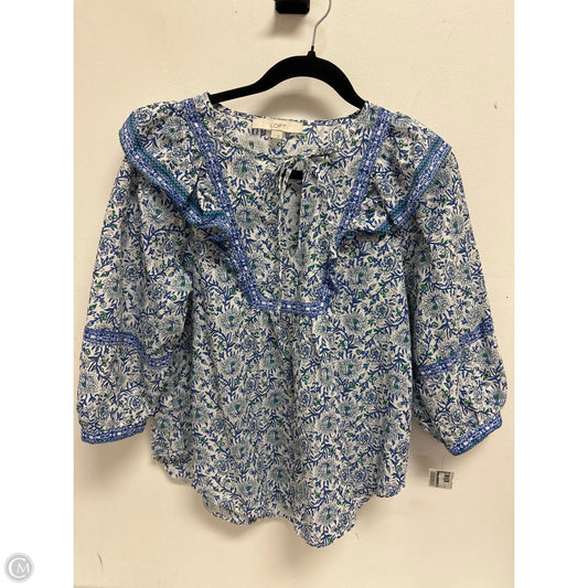 Top Long Sleeve By Loft In Blue, Size: S