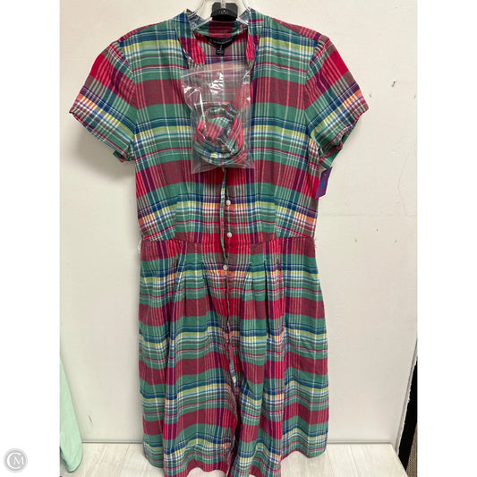 Dress Casual Midi By Brooks Brothers In Multi-colored, Size: S