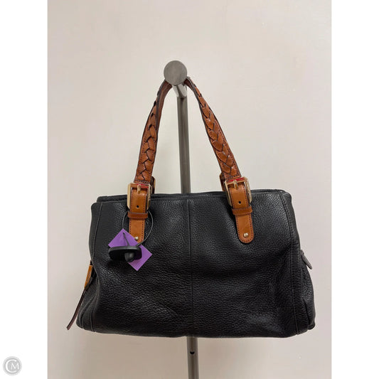 Handbag Leather By B. Makowsky, Size: Medium