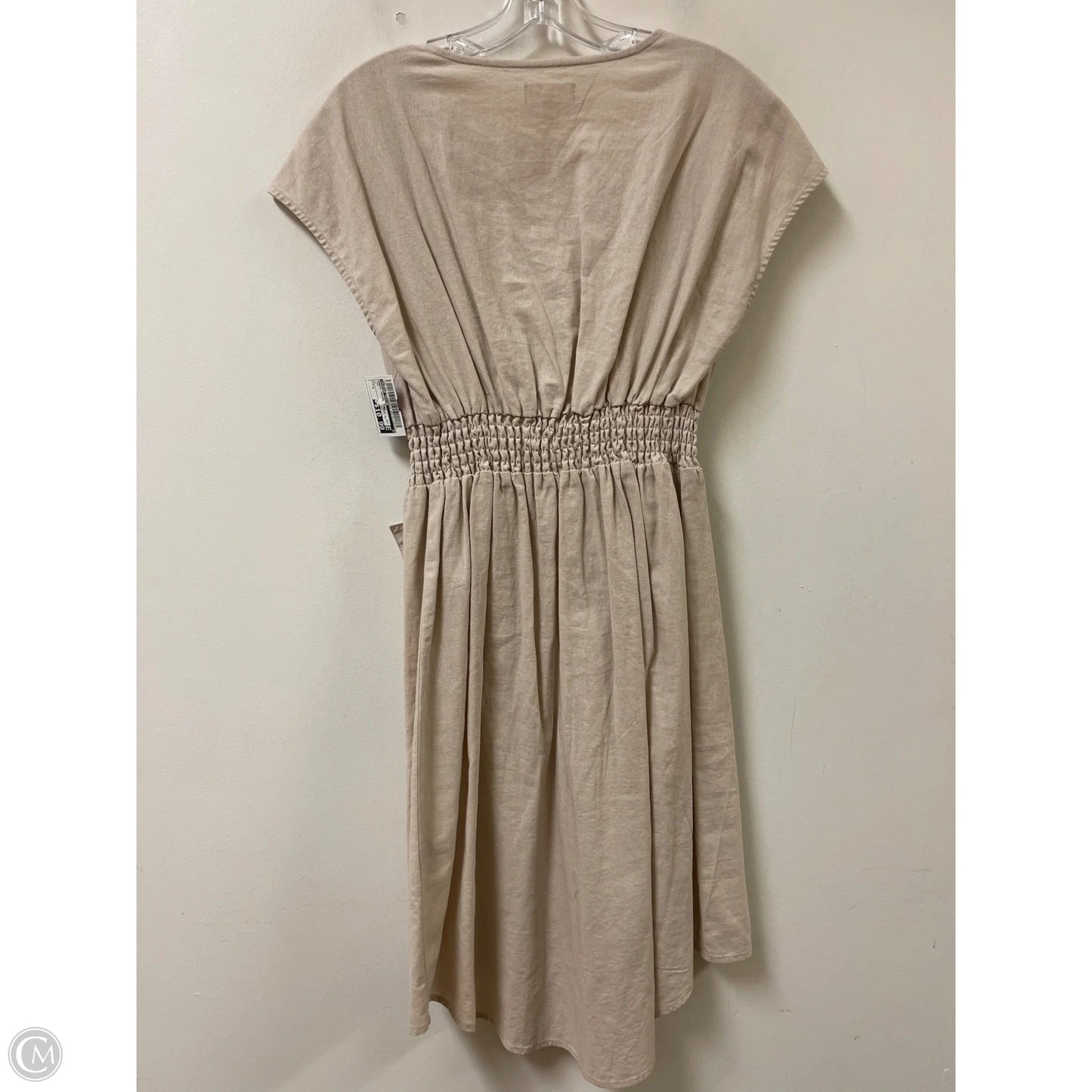Dress Casual Midi By Morgan Taylor In Tan, Size: S