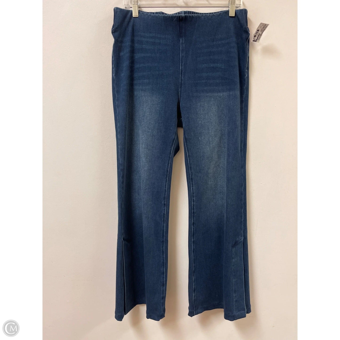 Jeans Flared By Soft Surroundings In Blue Denim, Size: 10p