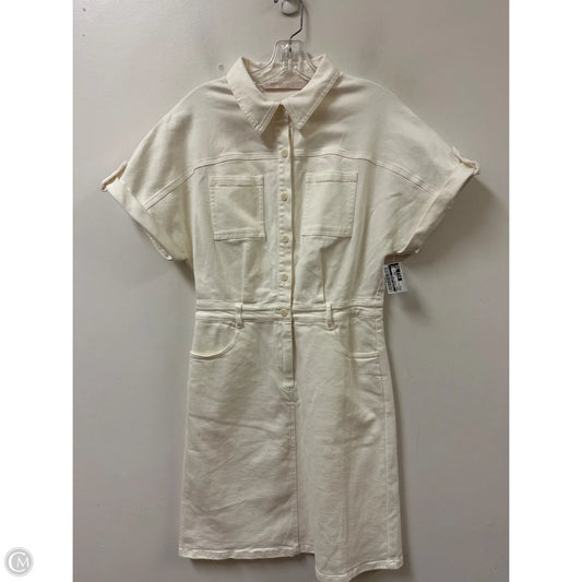 Dress Casual Midi By Clothes Mentor In Cream, Size: M