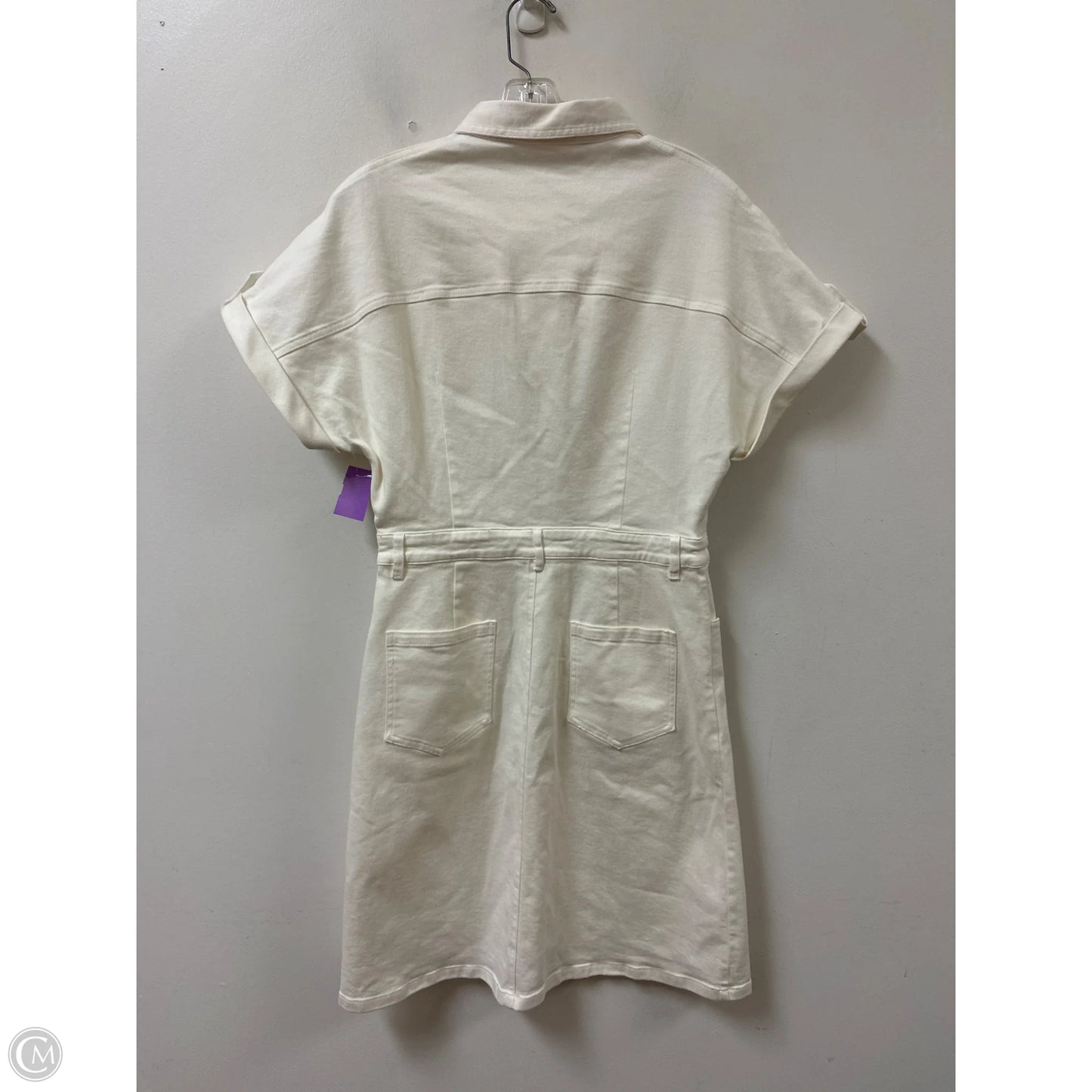 Dress Casual Midi By Clothes Mentor In Cream, Size: M