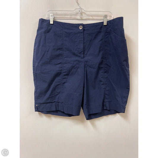 Shorts By Chicos In Blue, Size: 14
