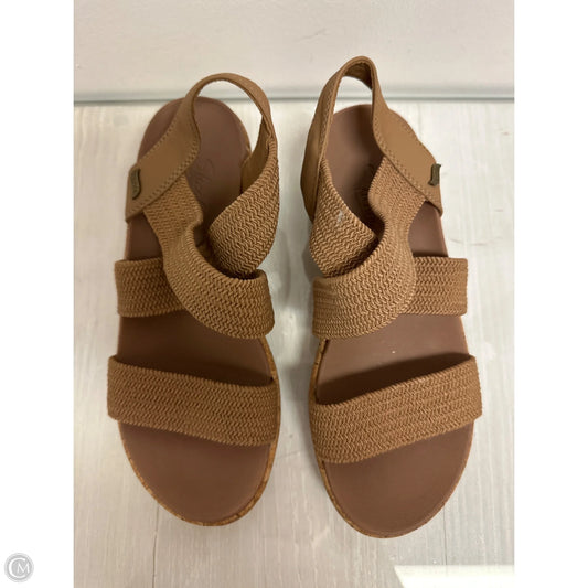 Sandals Heels Wedge By Skechers In Brown, Size: 7
