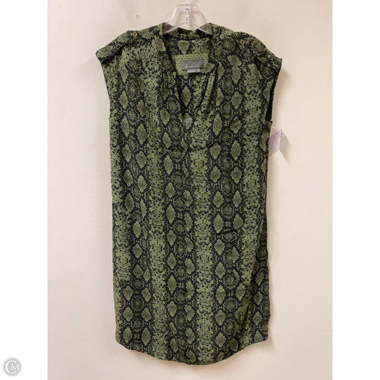Dress Casual Midi By Anthropologie In Green, Size: Xs