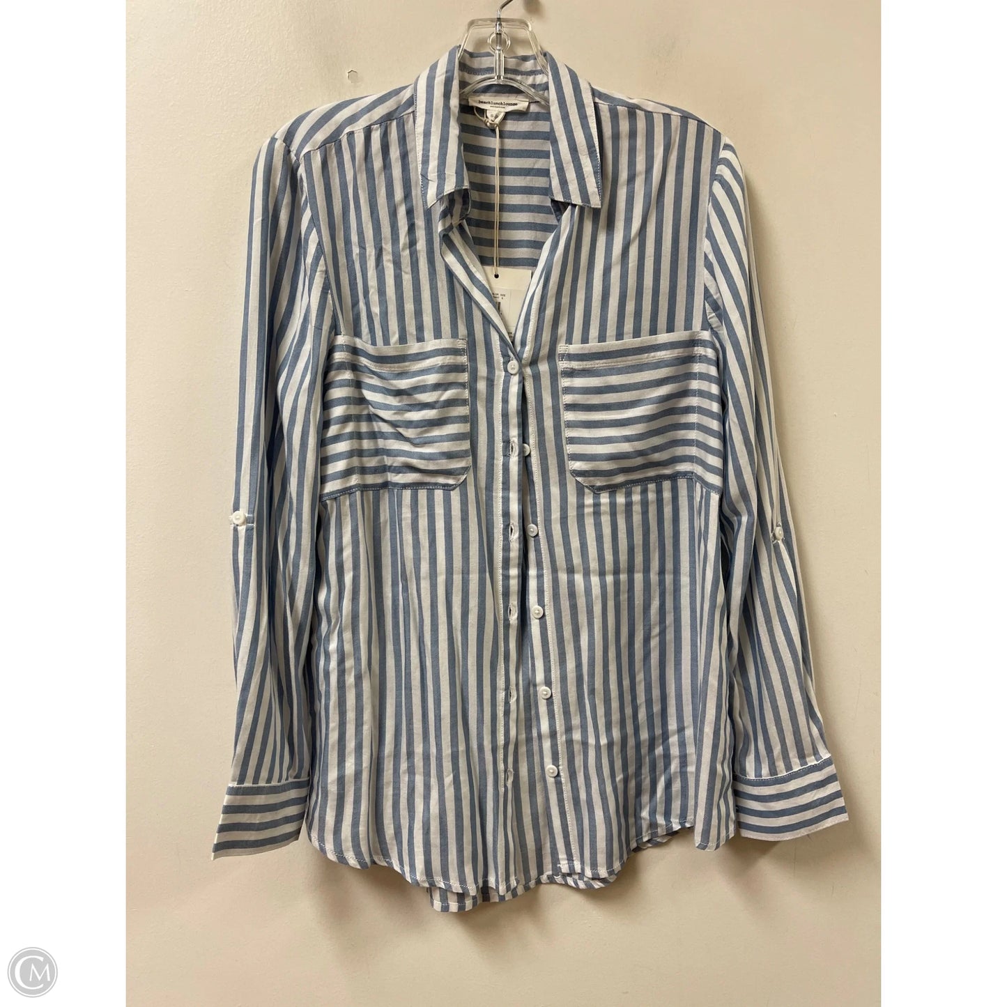 Tunic Long Sleeve By Beachlunchlounge In Blue, Size: Sp