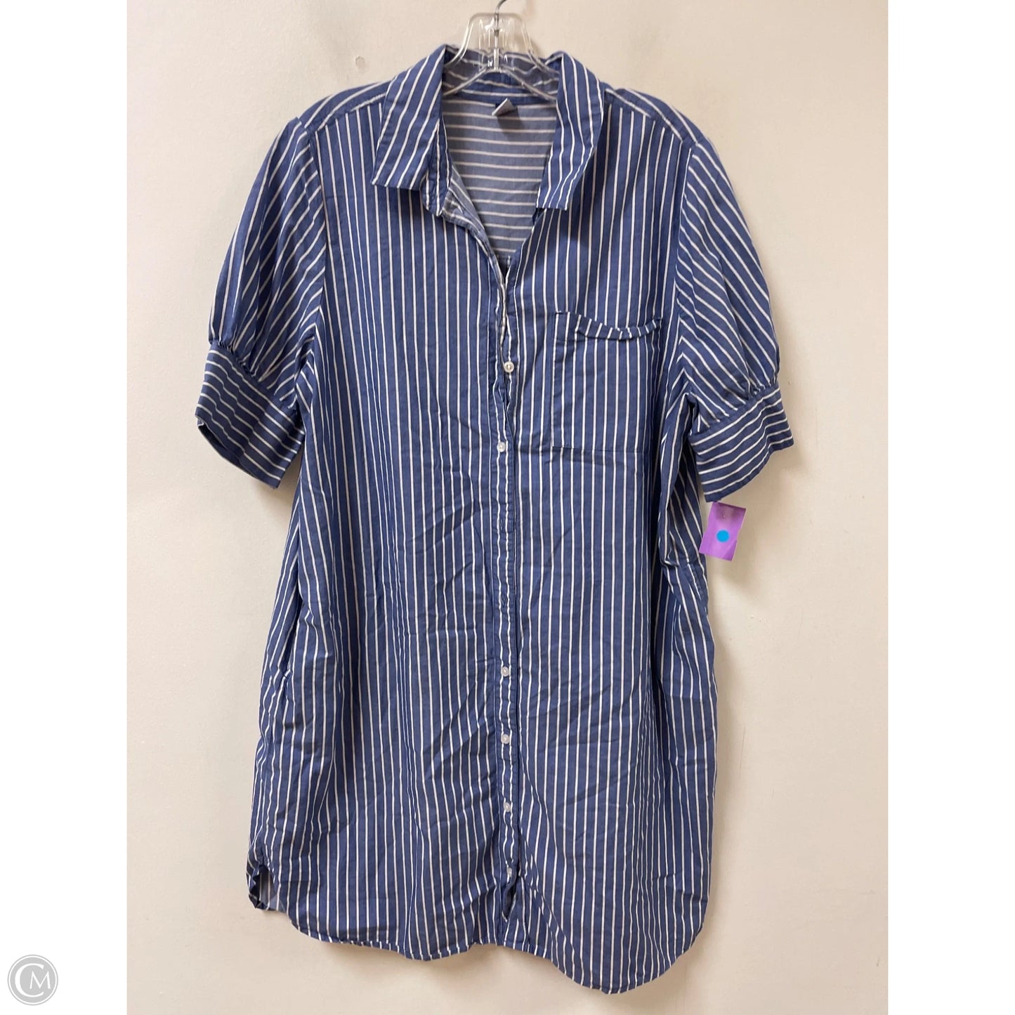 Dress Casual Midi By Old Navy In Blue, Size: L
