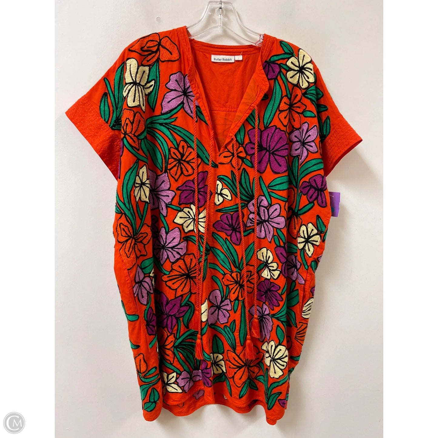 Dress Casual Midi By Roller Rabbit In Orange, Size: L