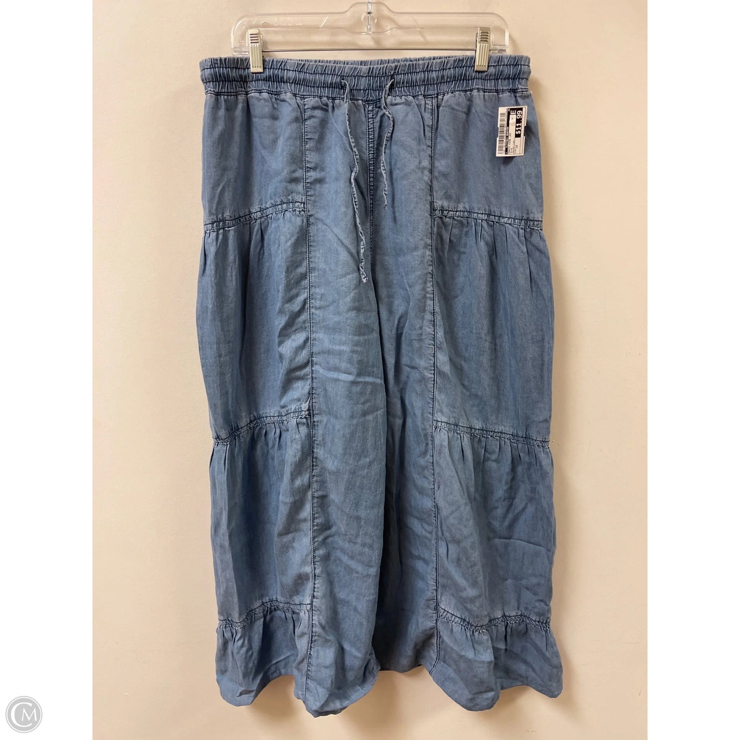 Pants Wide Leg By Clothes Mentor In Blue, Size: 12