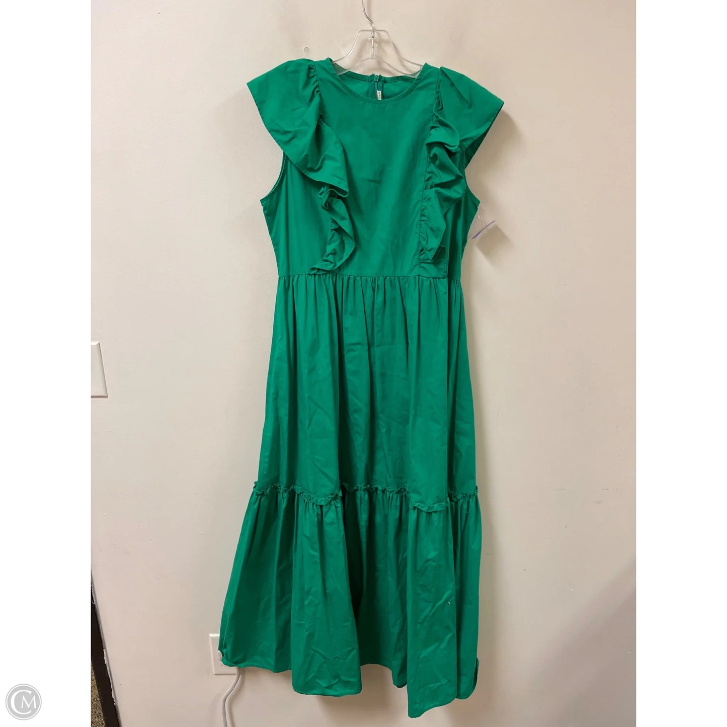 Dress Casual Maxi By 12th Tribe In Green, Size: L