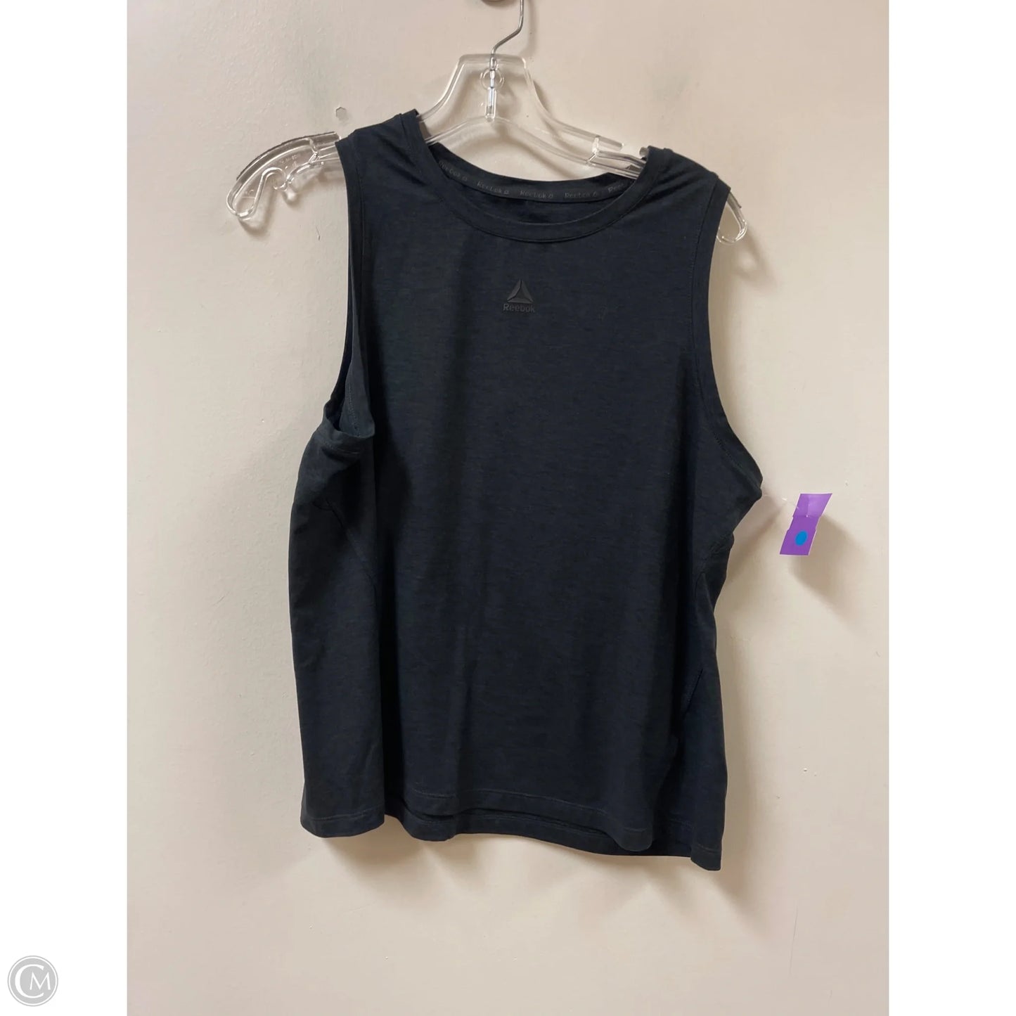 Athletic Tank Top By Reebok In Black, Size: L