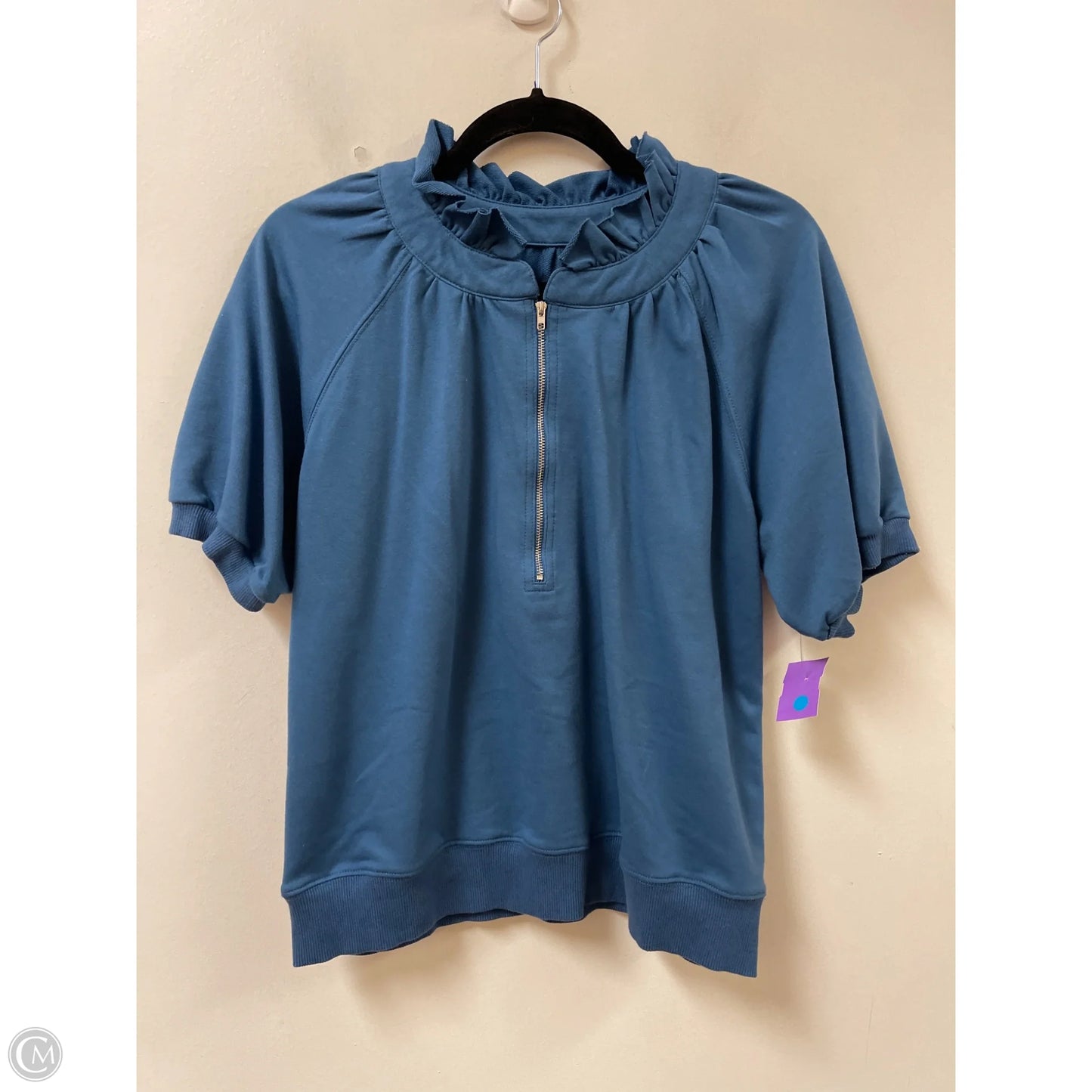 Top Short Sleeve By Clothes Mentor In Blue, Size: M