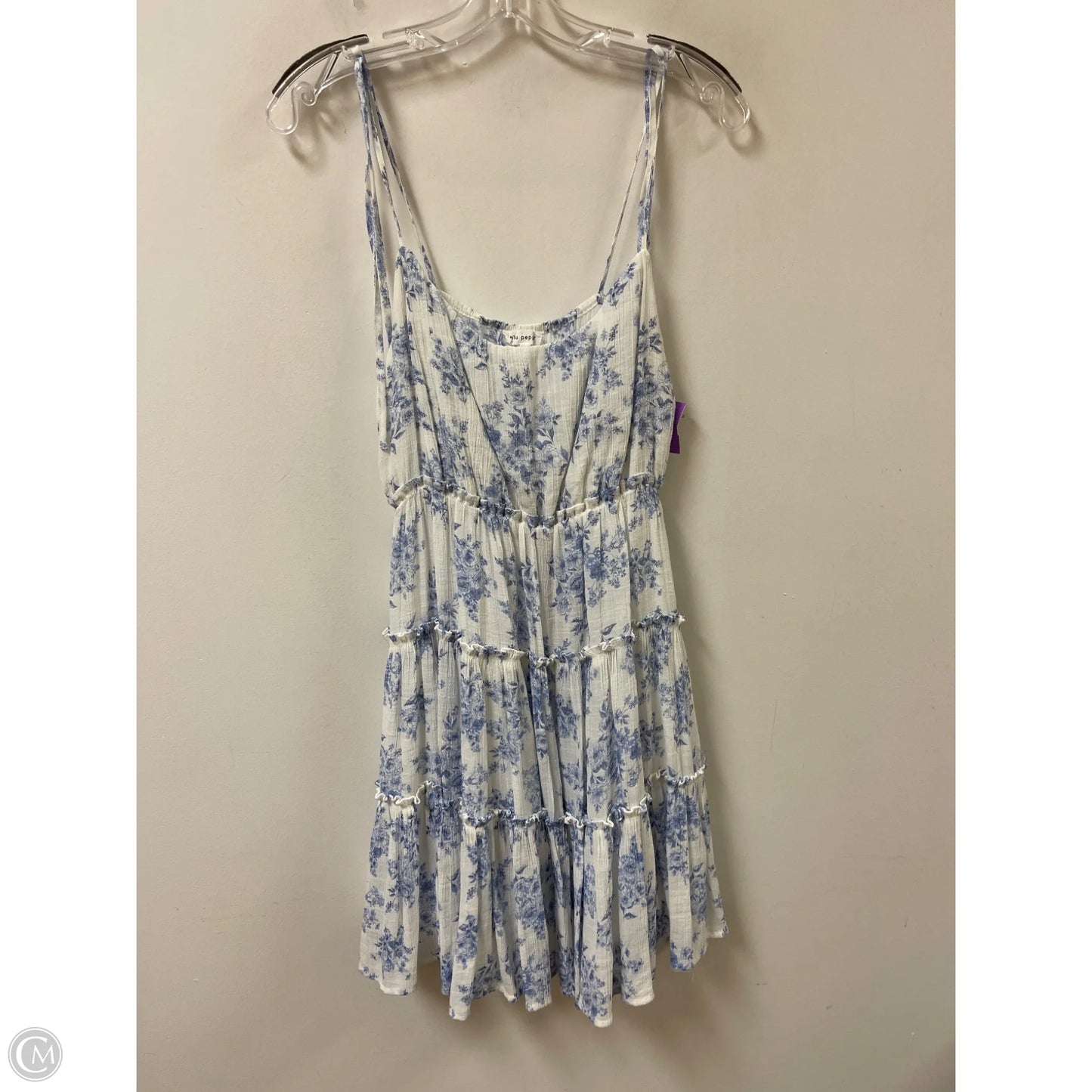 Dress Casual Short By Blu Pepper In Blue, Size: L